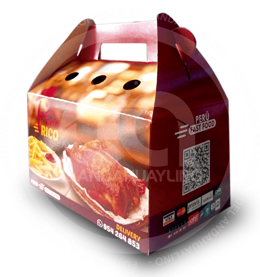 Cajas para pollo a la brasa y polleria en Lima - Delivery